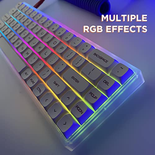 YUNZII KC68 Hot Swappable Mechanical Keyboard 68Key Gaming Keyboard with Translucent ABS