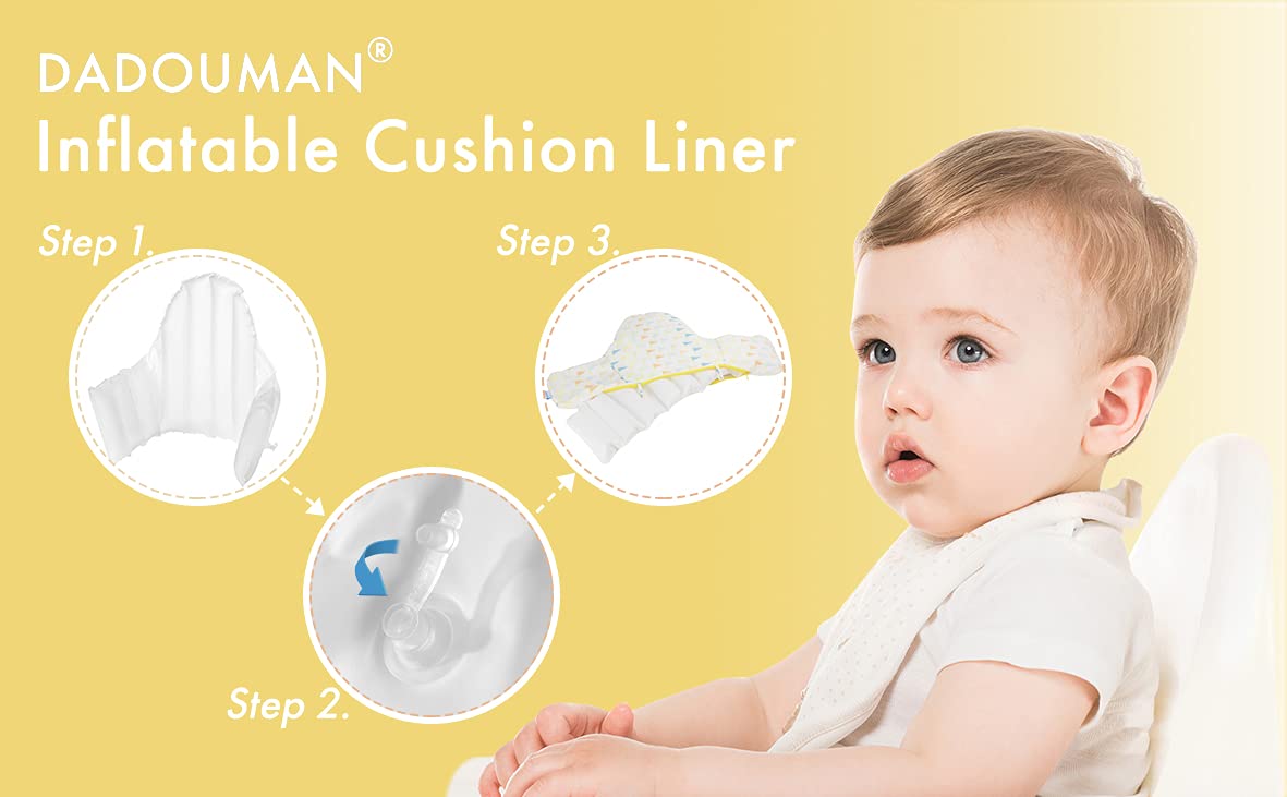 Inflatable Cushion Insert for IKEA Antilop High Chair, Cushion Insert Only, White, 28
