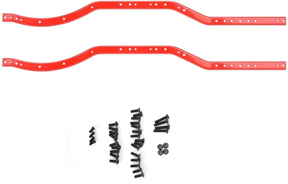RC Steel Chassis Frame Rails Spare Part Fit for AXIAL SCX10 90027 SCX10 II 90046 90047, As Shown in the Picture, One size fits all