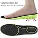 Ailaka Elastic Shock Absorbing Height Increasing Sports Shoe Insoles, Soft Breathable Honeycomb Orthotic Replacement Inserts for Men & Women