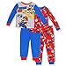 Super Mario Boys 4 Piece Pajamas Set (6, Game On Blue/Red)