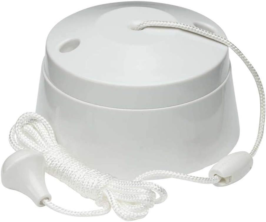 Knightsbridge SN8290 1-Way Pull Cord Switch 10A White 1W