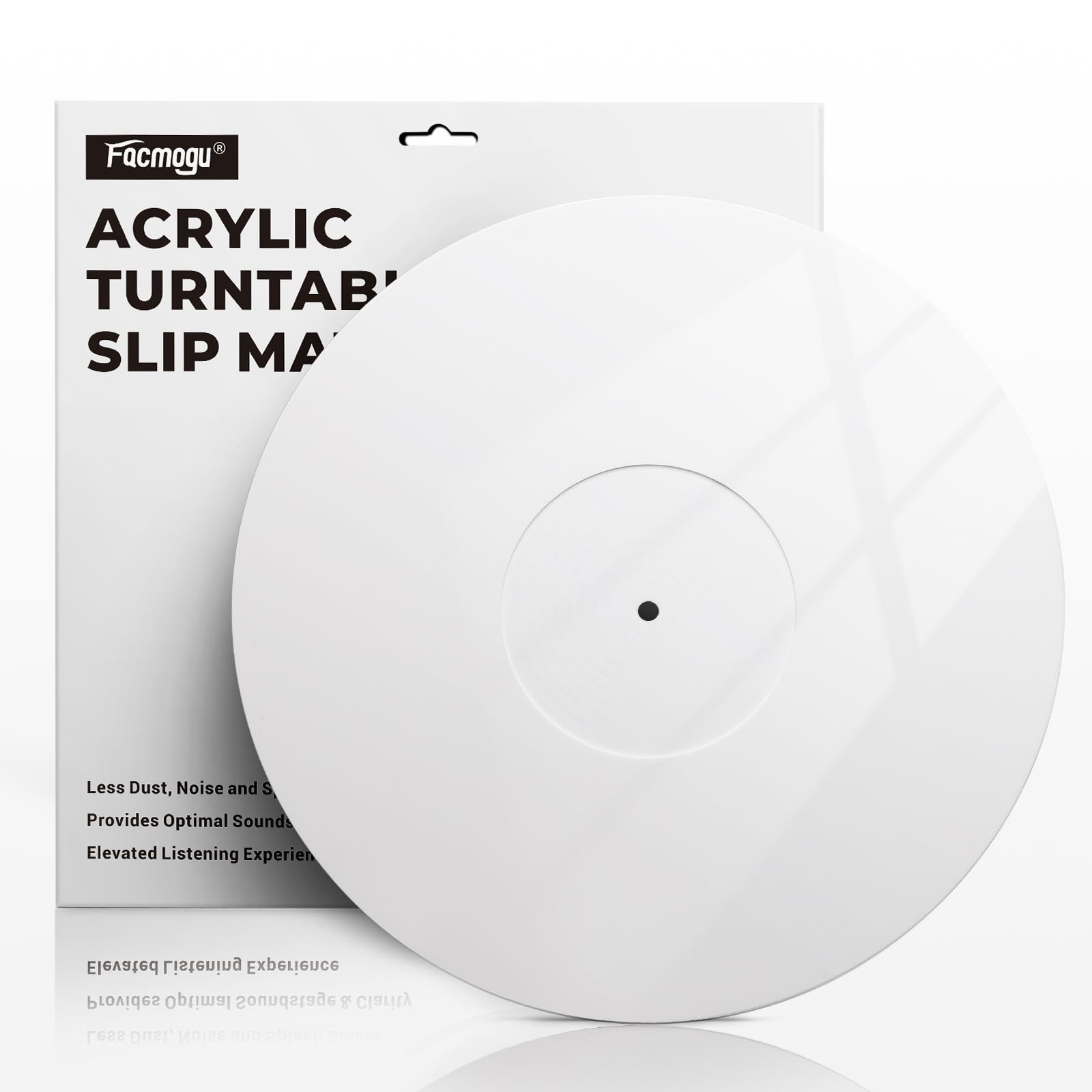 Facmogu Acrylic Slipmat for Turntable, Vinyl Mat for 12In Record Player
