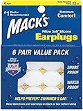 Mack's Pillow Soft Earplugs White 6 Pairs by Mack's