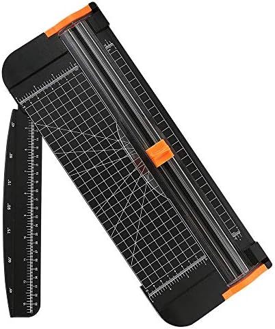 ASPIRE UK - A4 Paper Cutter 12" Titanium Paper Trimmer Cutting Tool with Automatic Security Safeguard,Side Ruller for Art & Craft Paper,Cards & Label Sheets
