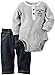 Carter's Baby Boys Built Tough Like Daddy Bodysuit and Pants Set, Denim