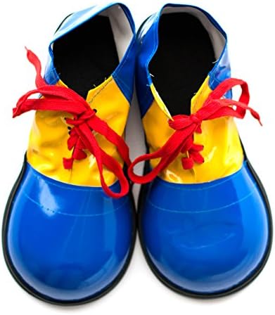Clown Shoes - Costume Accessory - Blue/Yellow