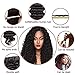 8A Brazilian Virgin Hair Deep Wave Bundles With Closure 100% Human Hair Bundles With Closure Unprocessed Virgin Hair Bundles Hair Weave Deep Curly Human Hair Extensions(14 16 18+14 free part)
