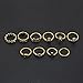 Rings Set;START 10PCS/Set Bohemian Totem Crystal Rings