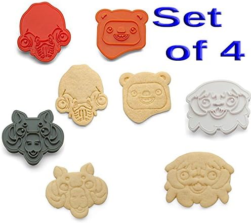 Star Wars Rebel Freinds HOTH and Endor COOKIE CUTTERS (Set of 4) Wampa,Tauntaun,.Ewok and a Mon Calamari