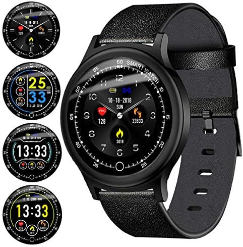Fitness Tracker Sports Smart Watch for Men Women with Heart Rate Blood Pressure Sleep Monitor IP68 Waterproof Activity Tracker Calorie Pedometer Counter Bluetooth Smartwatch for Android iOS Huawei