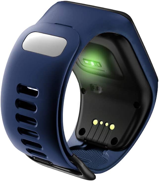 RongYooo Silicone Replacement Strap Compatible with TomTom Runner 2 3, TomTom Spark 3, Golfer 2 (Navy Blue) - Image 4