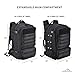 Large (40L) Durable Tactical Backpack with Rain Cover, Expandable Size and Water Bladder Compartment