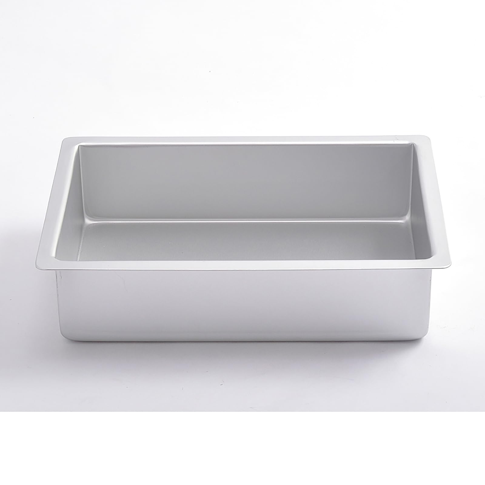 i enjoy + Cake Pan Aluminium Oblong (7" x 11" x 3") Baking Tray, Anodised Brownie Pan,Cake Tin, Silver