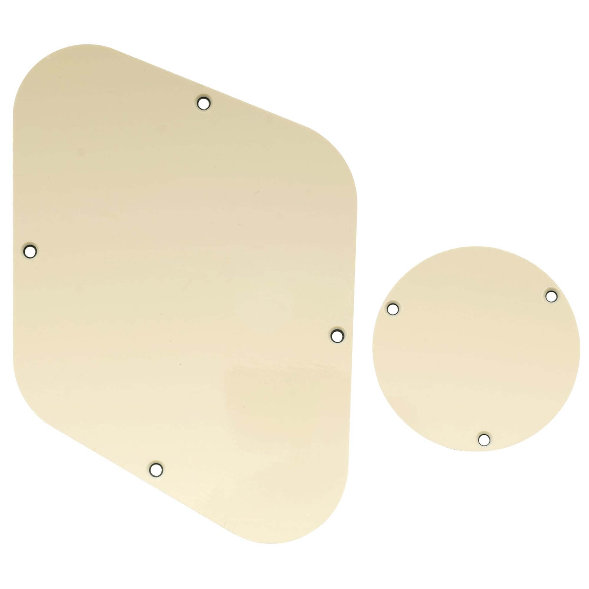 Musiclily LP Control Back Plate and Rear Toggle Switch Cover Set for USA Les Paul Electric Guitar, 3Ply Cream — image 1