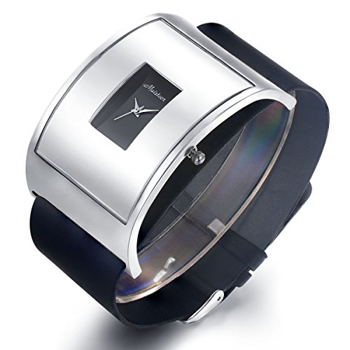 Casual Silver Watches for Men Women Fashion Design Wrist Watch & Unique Cool Analog Watch with Comfortable Cloth Band