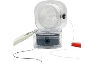 CHUNLIOU Elastic Cord for Bracelets, 2 Rolls 0.8mm Flat Stretchy Bracelet String, 220 Yards Elastic String for Jewelry Making with Organizing Case and Scissors