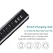 WJZXTEK Mini USB Power Strip/PowerPort Strip Surge Protector with 3 Worldwide Voltage Outlets 3-Port Smart USB Charging Station 6 Feet UL Listed Cord 1250W/10A for iPhone/Tablets/Travel/Office/Home