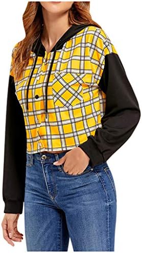 Fashion Hoodie Plaid Printing 