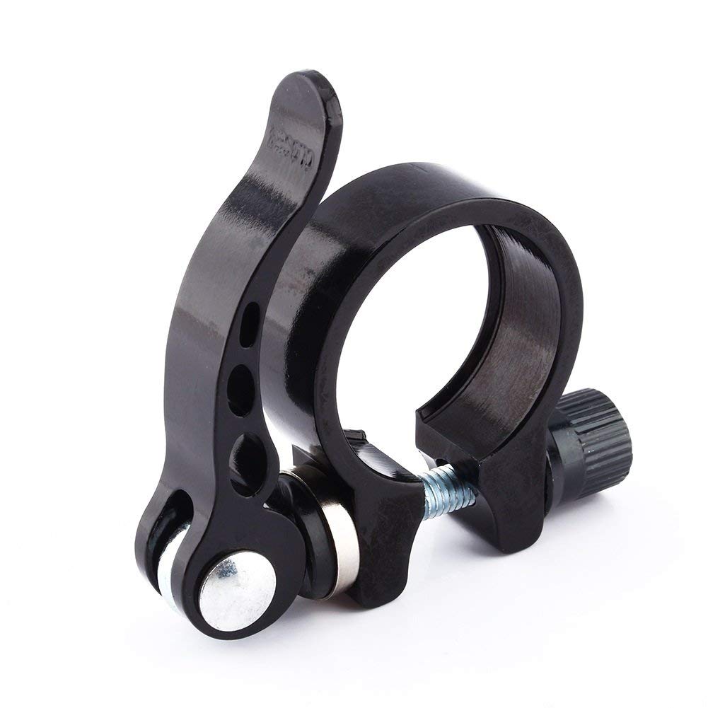 34.9mm Seatpost Clamp for Mountain Bike & Road Bikes, Lightweight Aluminum Alloy Quick Release Bike Saddle Seat Clamp