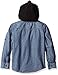 LEE Boys' French Terry Hooded Chambray Shirt