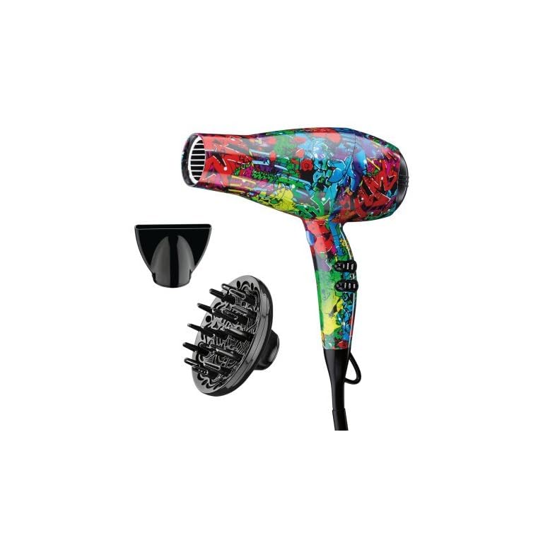 Infiniti Pro by Conair 1875 Watt Salon Performance AC Motor Styling Tool / Hair Dryer; Color featuring artwork by Chris Ede