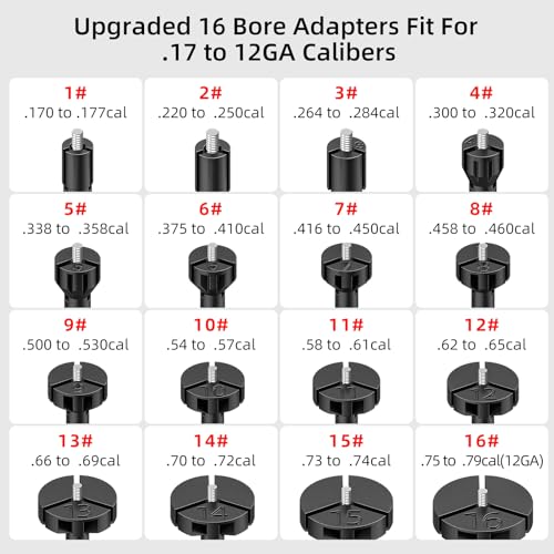 EZshoot Bore Sight Kit for .17 to 12GA Calibers BoreSighter with Button