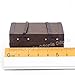 Odoria 1:12 Miniature Vintage Suitcase Chest with Leather Belt Dollhouse Accessories