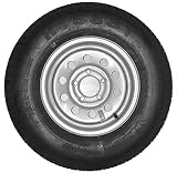 eCustomRim Trailer Tire On Rim ST185/80D13 185/80D-13 13 ST Silver Modular Wheel Boat RV