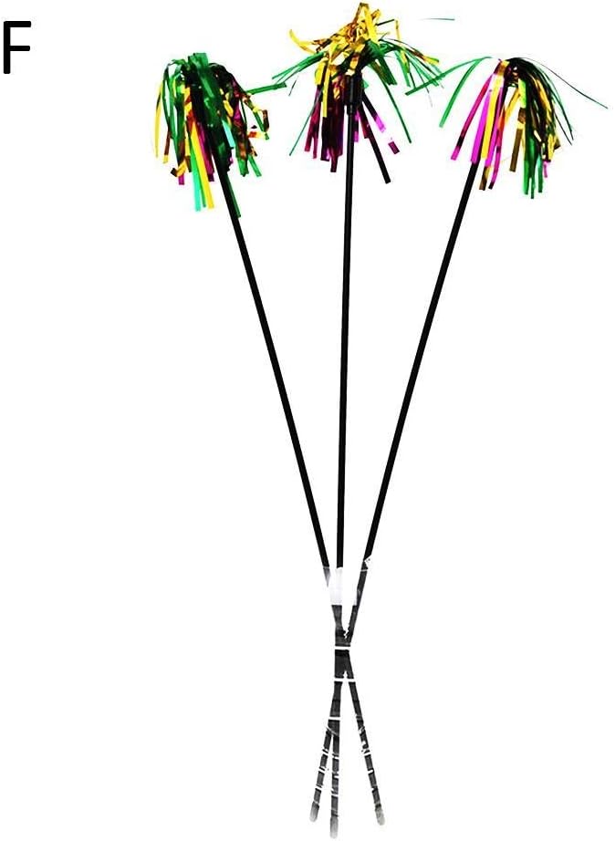 ZEROYOYO Kitten Pet Cat Catcher Teaser Wand with Coloured Glitter Foil Tassel Interactive Cat Tease Toys Cat Toy