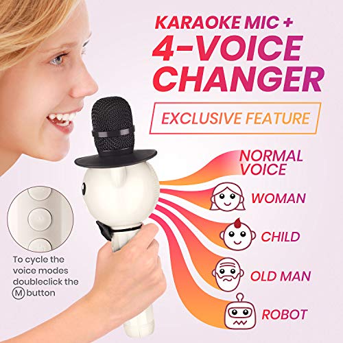 KaraoKing Karaoke Microphone for Kids Wireless, Bluetooth Karaoke