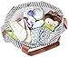 Diaper Tote by Elibag - Large Weekender Tote, Cute French Stripe Baby Diaper Bag Organizer