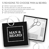 Beard Shaping Tool Kit with Comb Shaper and Trimming Scissors for Beard and Mustache Grooming. Excellent Beard Care Kit which will improve and accelerate your Beard Growth