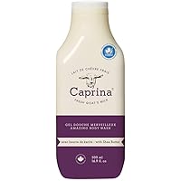 Caprina by Canus Fresh Goat's Milk Body Wash, Shea Butter, 16.9 Fluid Ounce