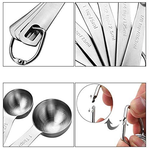 Measuring Spoons Stainless steel Small Tablespoon Accurate Kitchen ...