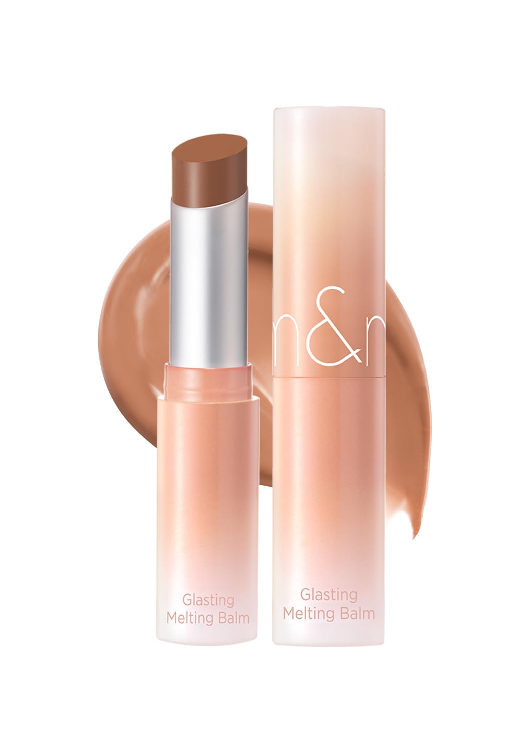 rom&nd Glasting Melting Balm (NEW) 6 ColorsㅣGlossy, Plumping Lips, Moisture, Translucent, Water Bomb, High Pigmented, Veganㅣ3.5g 0.12oz (10 Nu Beige)