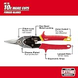 Milwaukee 48-22-4530 Aviation Snips Straight Cut Metal Shears Red view 3