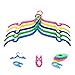 Honbay 10PCS Portable Folding Clothes Hangers Clothes Drying Rack for Travel