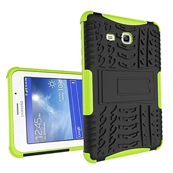 XITODA Compatible with Hülle Samsung Galaxy Tab 3 Lite 7.0, Hybrid PC + TPU Silikon Hülle Mit Stand Schutzhülle für Galaxy Ta