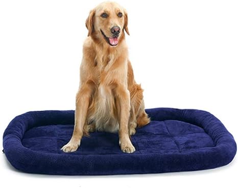 Amazon Co Jp 犬小屋 ぬいぐるみクッション ペットマット テディゴールデンヘアペット用品 Blue L ホーム キッチン