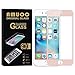 Amuoc HD Ballistic Glass Screen Protector for iPhone 6/6S, 2 Pack,Rose Gold