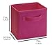 Closetmaid 1504 Cubeicals Mini Fabric Drawers, Fuchsia, 2 Pack