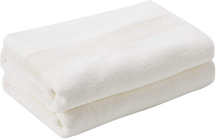 Tenmotion Ensemble De Serviettes De Bain 660 Gsm 100 Coton Fibre Serviettes Douces Et Absorbantes Haute Qualité 2 Drap De Bain Pour Bains