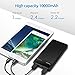 PISEN 10000mAh Power Bank, Pocket-Sized Slim Portable Charger with Dual USB Output Battery Pack for iPhone, Samsung, Smartphones, Tablets and More