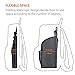 bag in bag Multi-functional Contrast Bag Shoulders Bag Rucksack Insert Backpack Organizer,Black