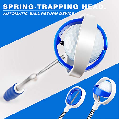 Champkey Golf Ball Retriever Soft Hand Grip with Telescopic Stainless