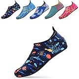 QTMS Kids Boys Girls Water Shoes Barefoot Quick Dry Aqua Socks Swim Shoes (Toddler/Little Kid/Big Kid)
