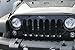 Jeep Grille Emblem Overlay Decal Sticker- 2007-2018 Jeep Wrangler - (Color Purple)