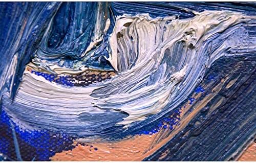 Wallpaper Wall Paintings - Background Wall Art Painting, Oil Painting Style Wave, Purple, White, Background Wall Painting Home Decoration Murals, (W)200x(H)140cm
