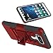 Elegant Choise LG V20 Case, LG V20 Holster Case, Heavy Duty Dual Layer Full Body Protective Kickstand Case Cover with Belt Clip Holster Case for LG V20 (Red/Black)